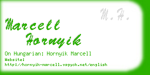 marcell hornyik business card